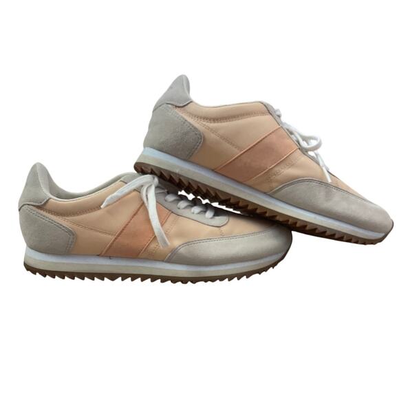 J. Crew Women’s Peach Mango Colorblock Lace-up Sneakers Size 10 - Picture 8 of 10